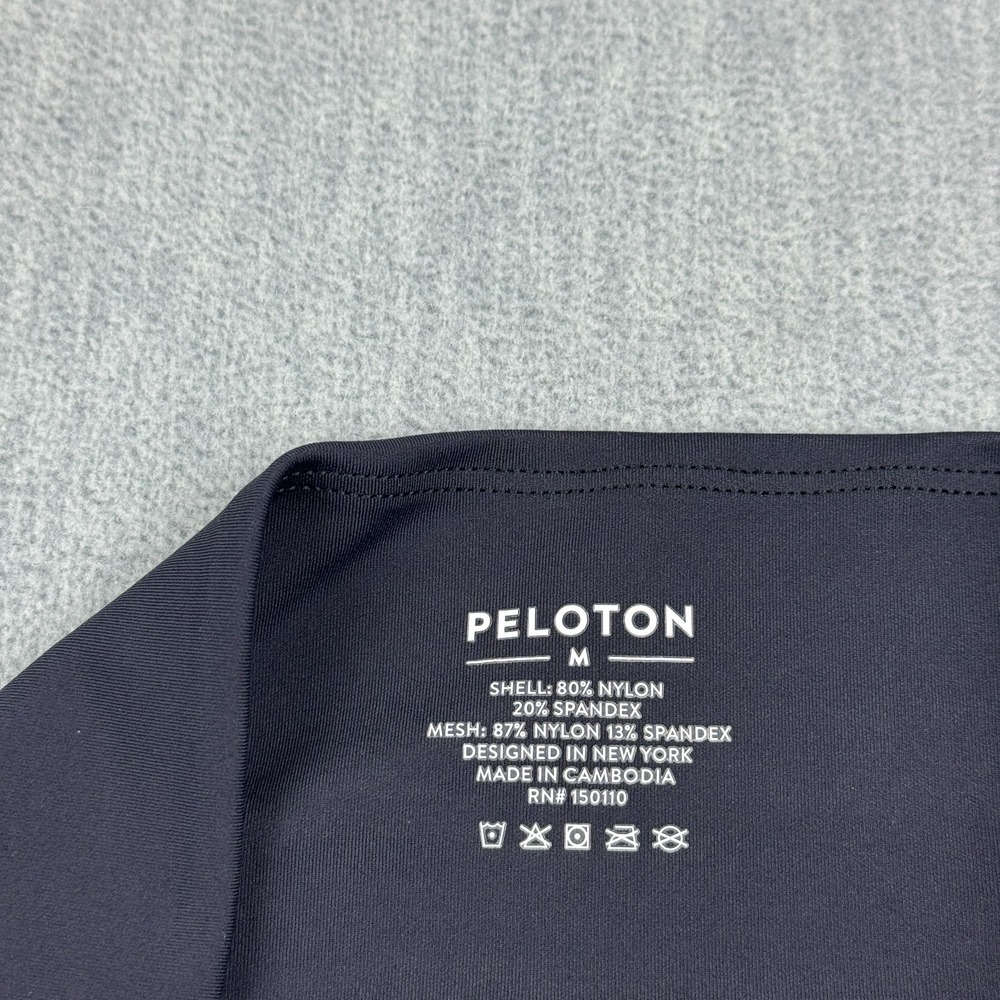 Peloton Leggings Medium Black Move Mission Scalloped Hem High Rise Yoga 25" - Picture 4 of 13
